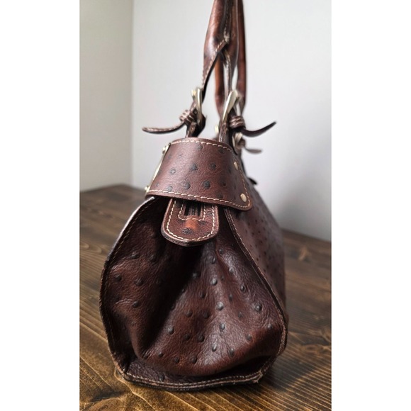 Claudia Firenze Brown Leather Handbag /Shoulder Bag Purse Italy - Picture 3 of 16